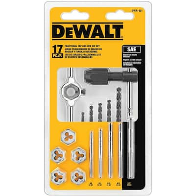 dewalt tap fractional 17pc