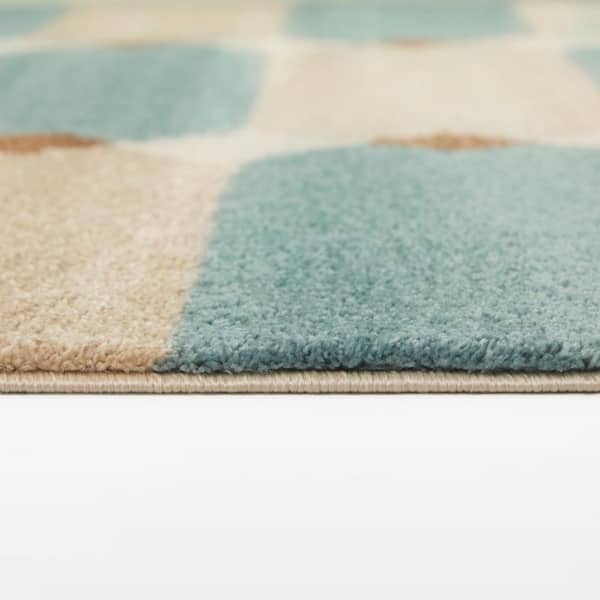 Barlow Blue/Beige 5 ft. x 7 ft. Area Rug
