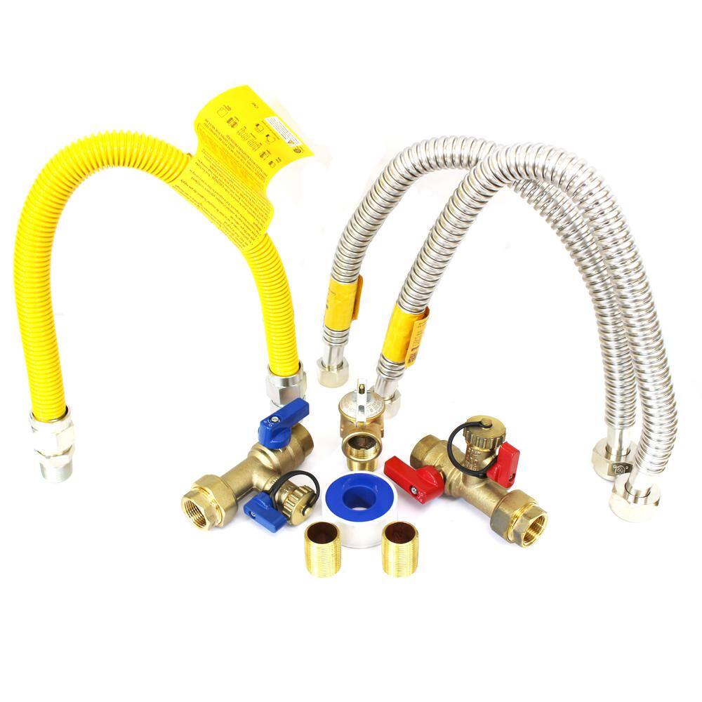 CMI inc 3/4 in. Tankless Water Heater Valves Installation Complete Kit