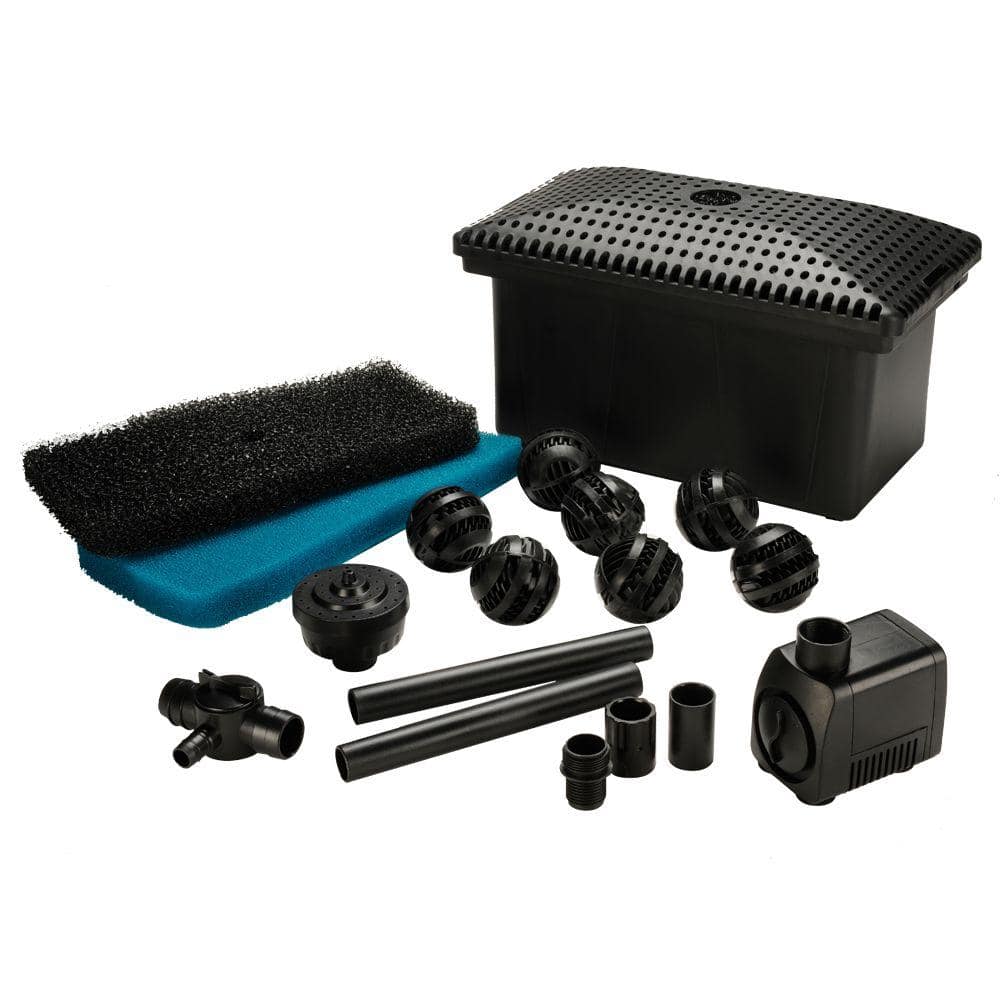 TOTALPOND Complete Filter Kit with 300-GPH Pump 52229 - The Home Depot