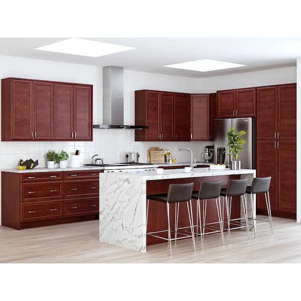 Modern Cherry Wood Kitchen Cabinets