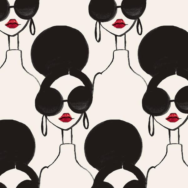 Tempaper Alice Olivia Xoxo Stace Peel and Stick Wallpaper Sample