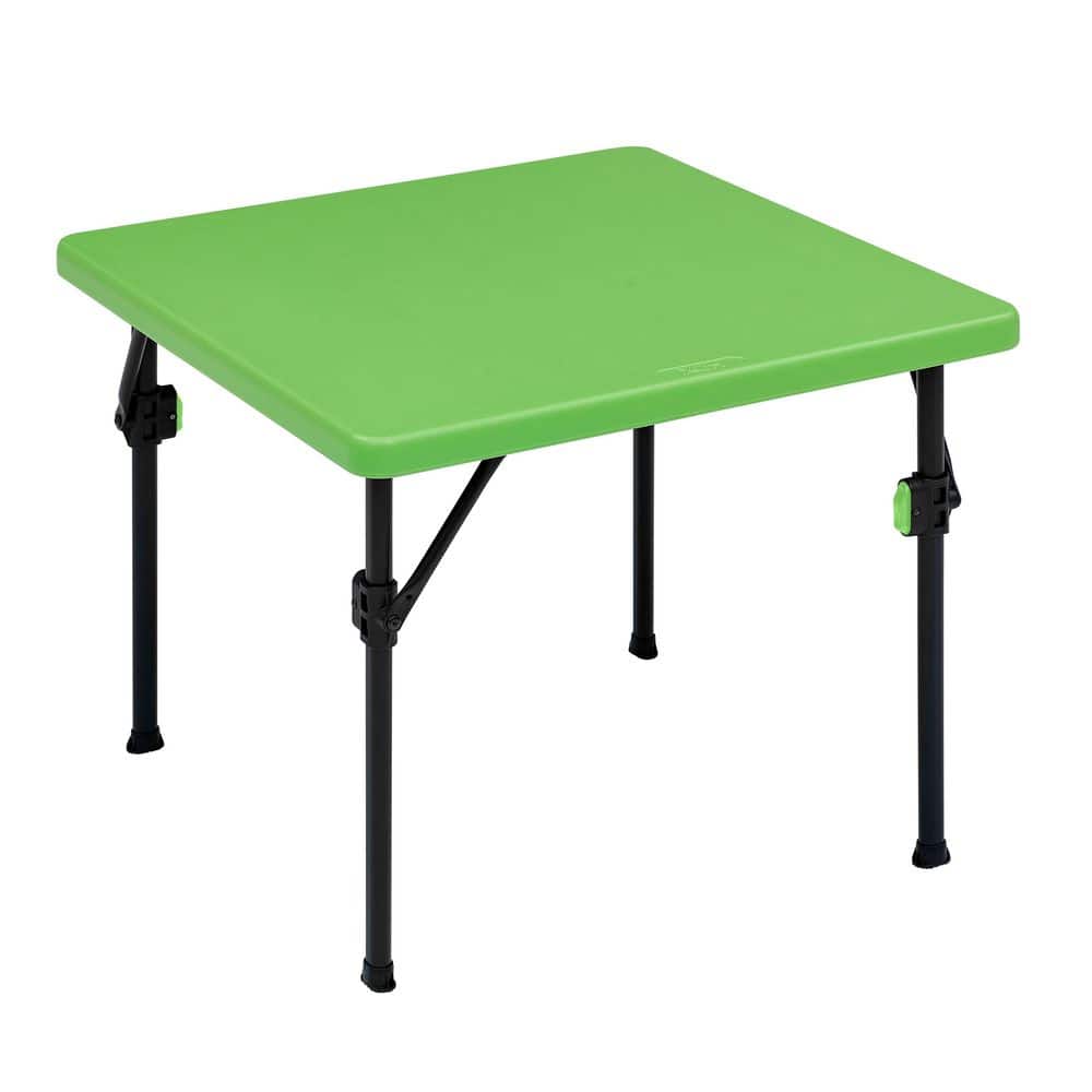 HDX 2 ft. Green & Black Indoor/Outdoor Small Square Folding Kids