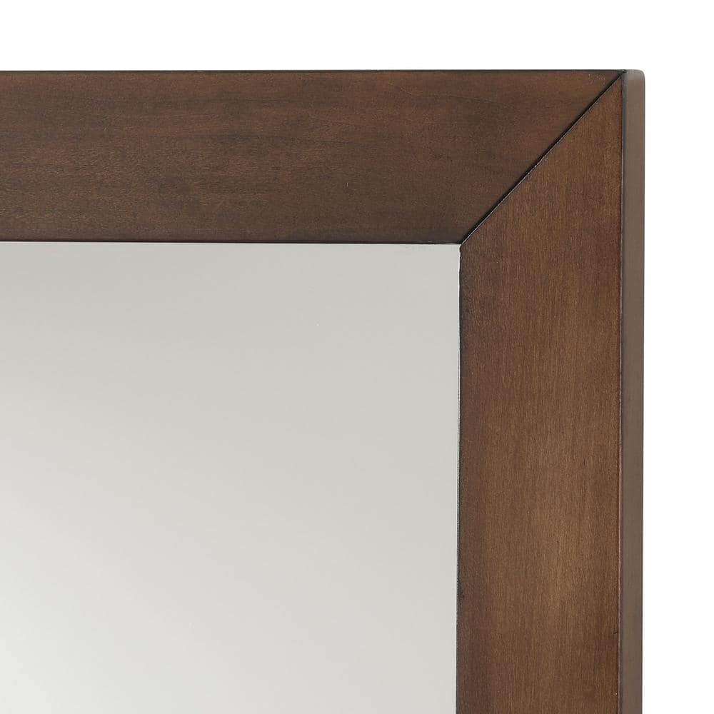 Antique Coffee 30" Country Style Bathroom Vanity Set with Mirror