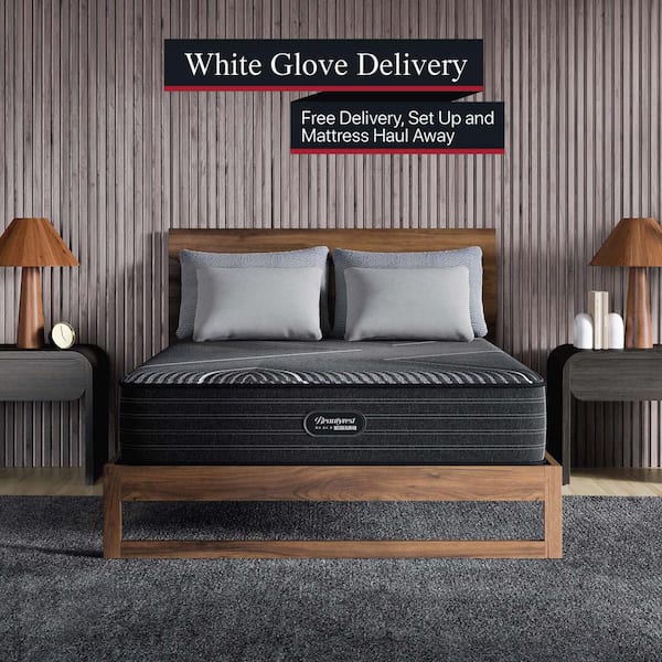 Black Hybrid BX Class Queen Firm 12.5 in. Low Profile Mattress Set