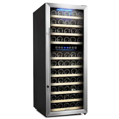 Kalamera 30 in. Wine Cooler 66 Bottle Dual Zone Built-in and ...