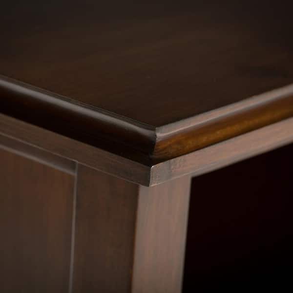 Artisan Solid Wood 45 in. x 43 in. Transitional 9 Cube Bookcase and Storage Unit in Russet Brown