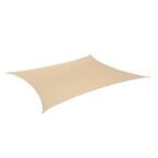 Coolaroo Premium Rectangle16. 5 Ft. X 9.9 Ft. Beech Shade Sail Kit ...