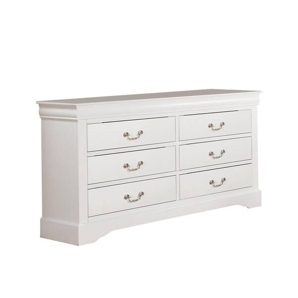 Acme Louis Philippe III 6 Drawers Dresser in Cherry : Home &  Kitchen