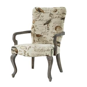Joni Ivory Multi Goose Neck Arm Chair
