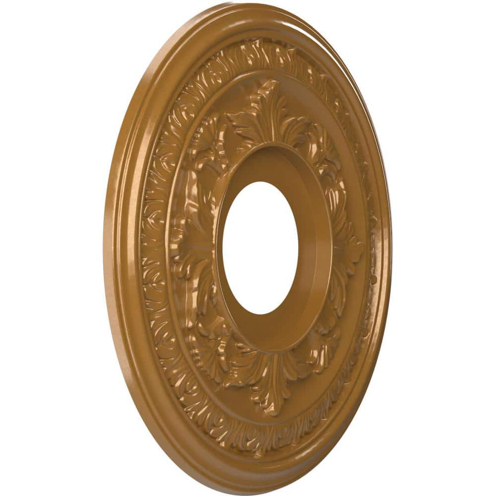 Baltimore 13'' Gold Thermoformed PVC Ceiling Medallion