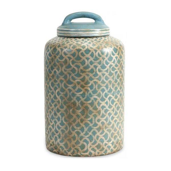 Home Decorators Collection Haani 17 in. H Hand Painted Jar