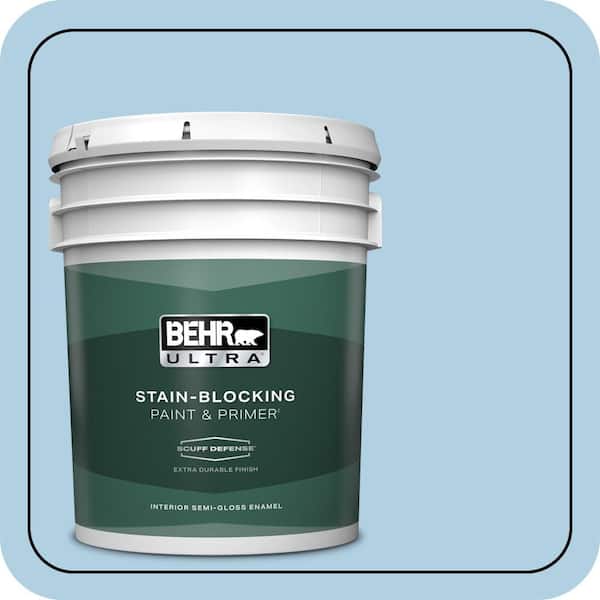 BEHR ULTRA 5 gal. #560C-3 Holiday Road Extra Durable Semi-Gloss Enamel Interior Paint & Primer
