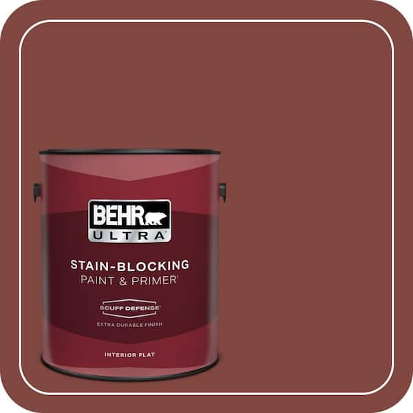 BEHR ULTRA 1 gal. #S-H-160 Sly Fox Extra Durable Flat Interior Paint & Primer