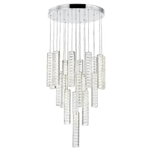 Celina LED Chandelier With Chrome Finish