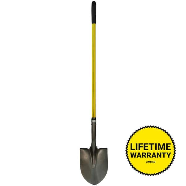 Nupla 36.5 in. Classic Fiberglass Handle with Round Point Heavy Duty Steel Shovel and Cushion Grip 75.69 248