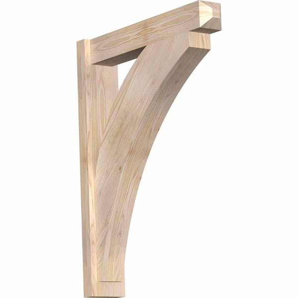 Ekena Millwork 6 in. x 36 in. x 28 in. Thorton Craftsman Smooth Douglas Fir Outlooker