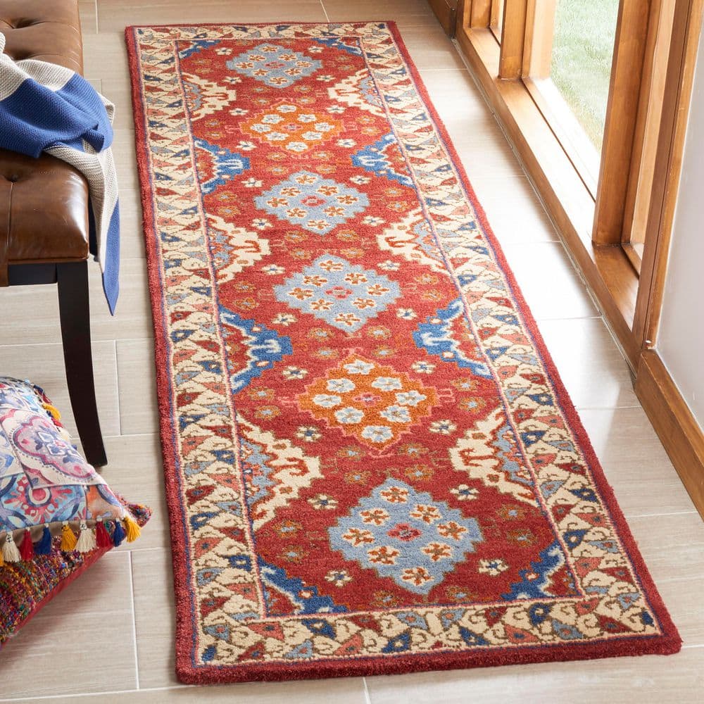 Antiquity 2 ft. x 8 ft. Red/Blue Persian Herati Runner Rug price history on PriceWatchPro