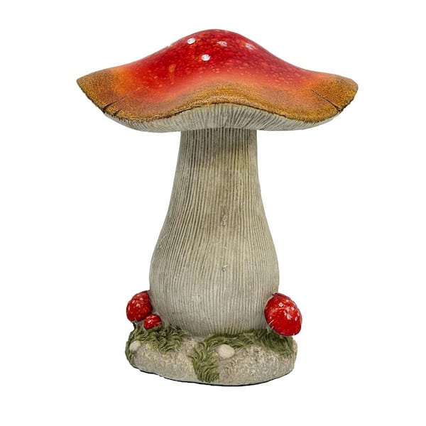 Mushroom Resin Garden Statue 15.6 in. FB43481 - The Home Depot