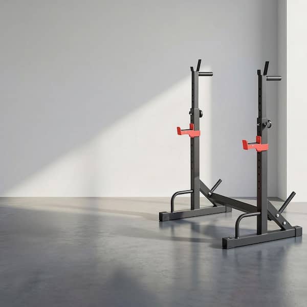 SKYSHALO Power Cage Squat Rack, 550 lbs. Strength Training Workout