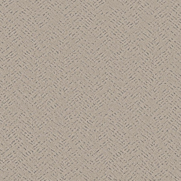 Lifeproof Fairhaven Color Ecru Beige - 42 oz. SD Polyester Pattern Installed Carpet