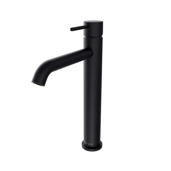 Lulani St. Lucia Single Handle Vessel Sink Faucet in Matte Black