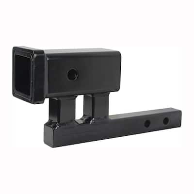 Hitch Adapter with 4 in. Rise and 3-3/8 in. Drop for Class I and II Receivers