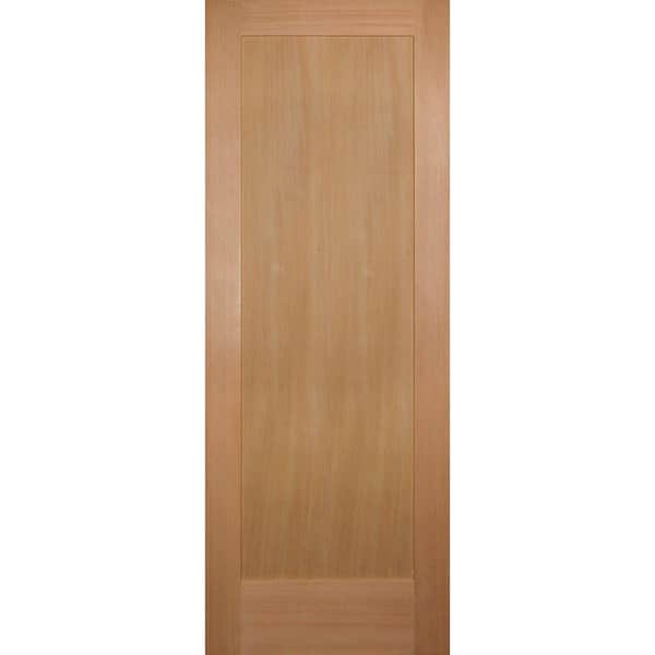 Builders Choice 30 in. x 80 in. 1-Panel Shaker Solid Core Hemlock Single Prehung Interior Door