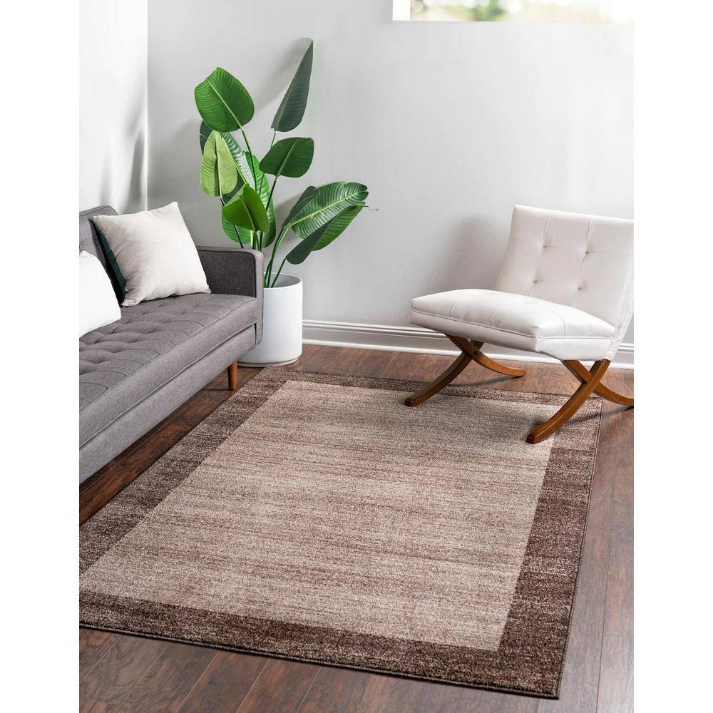 Angelica Light Brown 10'x13' Tufted Synthetic Kids Area Rug