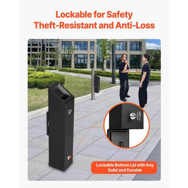 cigarette disposal home depot SKYSHALO Cigarette Butt Receptacle, Stainless Steel Cuboid Cigarette Butt  Container Wall Mounted and Weatherproof Outdoor Ashtray  SYYHTGSKZFTBN473TV0-SK0428