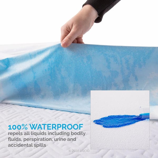 JML Quilted Fitted Full Waterproof Mattress Protector WMP02-F - The Home  Depot