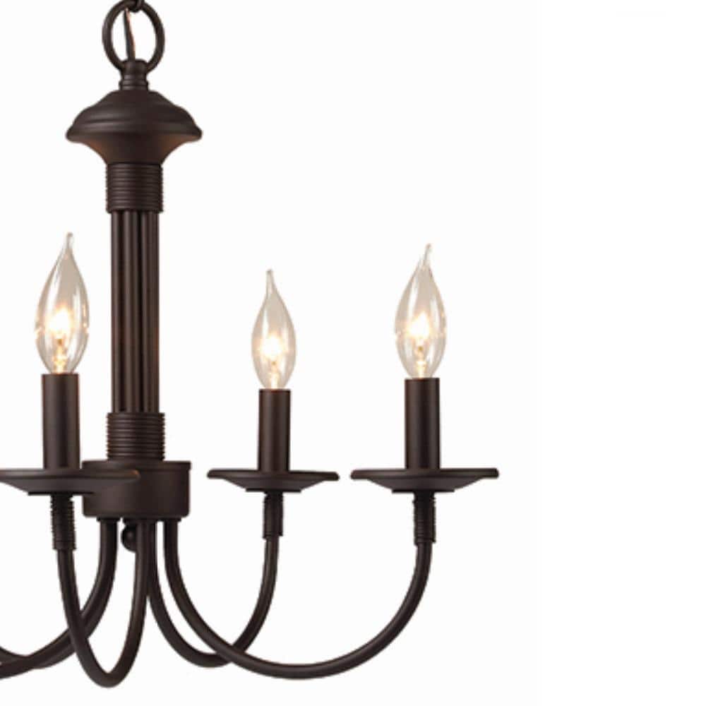Oil Rubbed Bronze 5-Light Candle Chandelier