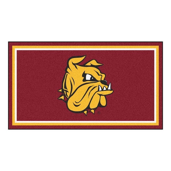 FANMATS Minnesota-Duluth Bulldogs Red 3 ft. x 5 ft. Plush Area Rug