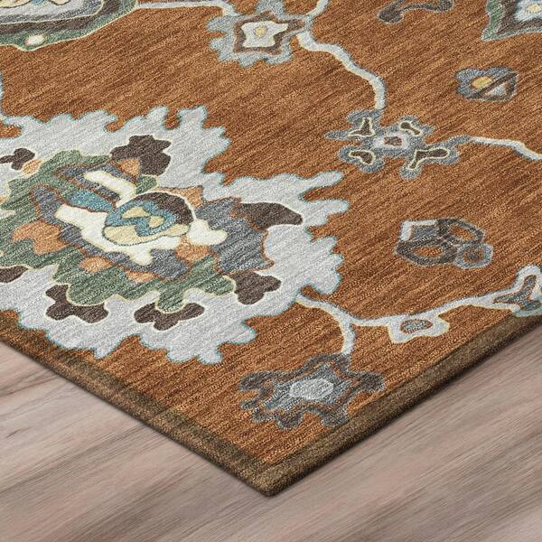 Chantille Machine Washable Indoor/Outdoor Abstract ACN2895 Paprika 10 ft. x 14 ft. Area Rug