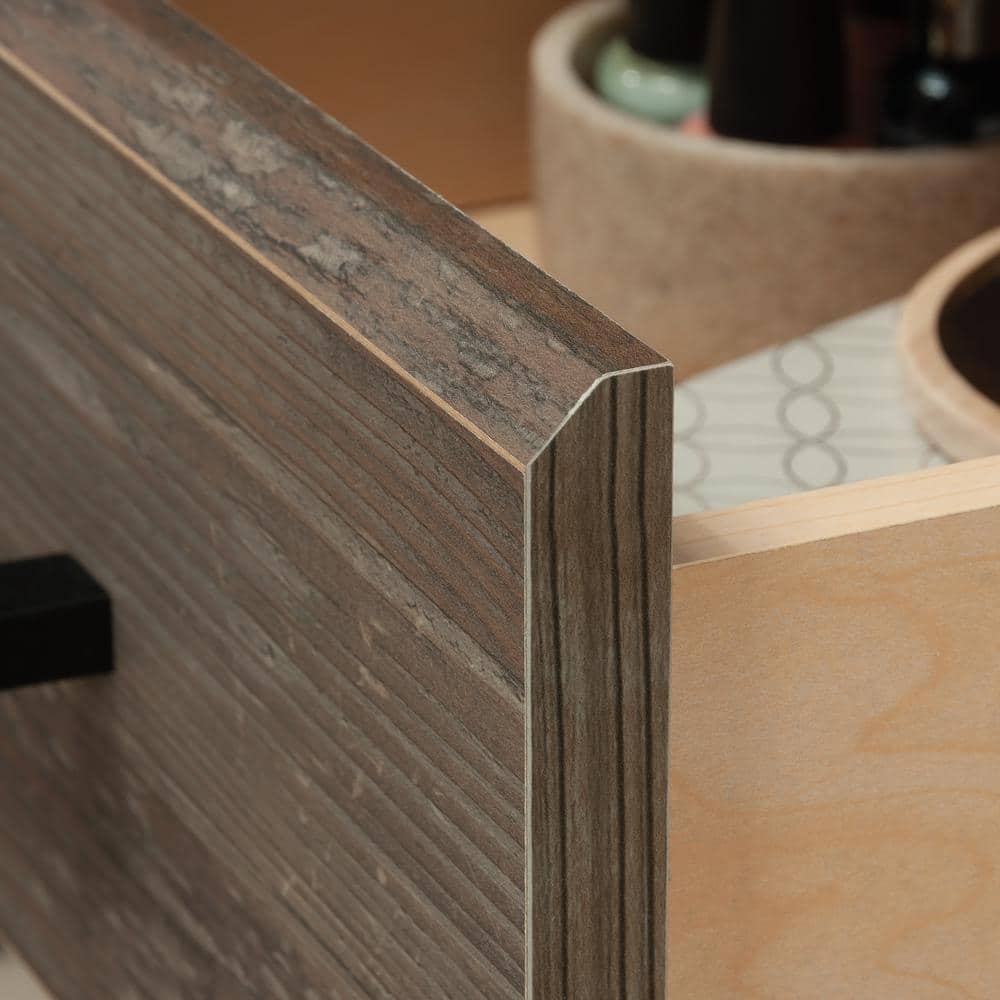 Summit Station Glacier Oak Nightstand with Open Shelves