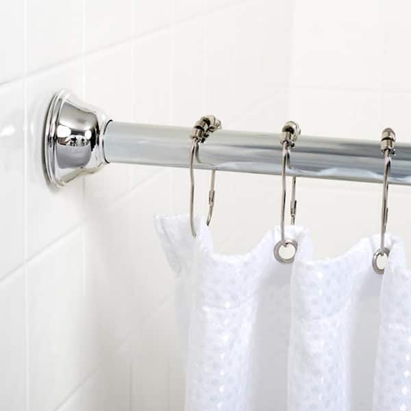 Adjustable Tension No Tools Shower Rod, Adjustable Bathroom Curtain Pole