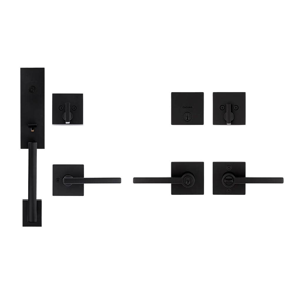 Have a question about Kwikset Vancouver Matte Black Keyed Entry Door