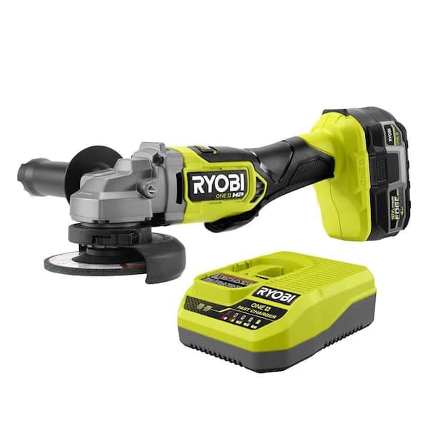 ONE+ HP 18V Brushless Cordless 4-1/2 in. Angle Grinder Kit with 4.0 Ah HIGH PERFORMANCE EDGE Battery and Charger