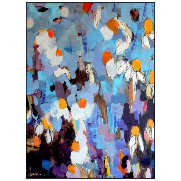 Empire Art Direct Multi-Colored 8 ft. x 10 ft. Washable Multi-Colored Abstract Art Area Rug