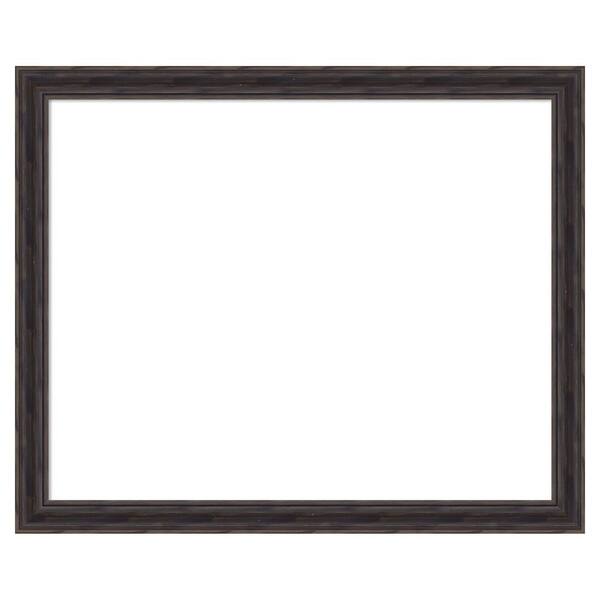 Amanti Art Rustic Pine Brown Narrow 33 in. x 27 in. Wood Framed Dry Erase Magnetic Memo Board