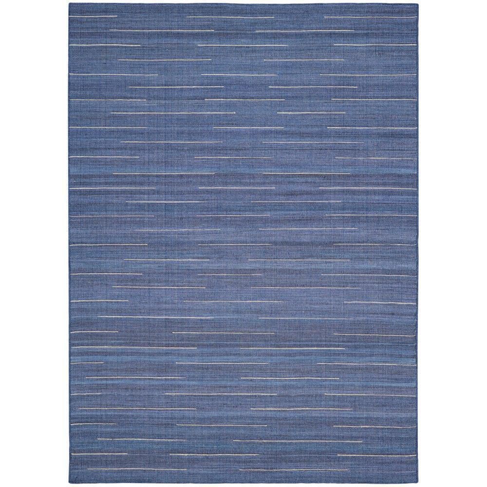 Interweave Navy 5 ft. x 7 ft. Solid Ombre Geometric Modern Area Rug price history on PriceWatchPro