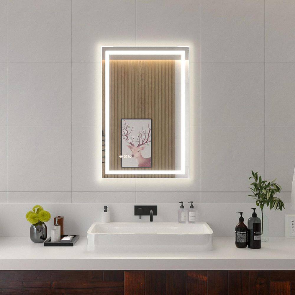 20 in. W x 30 in. H Rectangular Frameless LED Wall Bathroom Vanity Mirror price history on PriceWatchPro