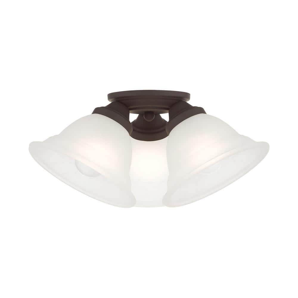 Livex Lighting - Wynnewood - 3 Light Flush Mount in Traditional Style - 16