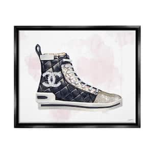 The Stupell Home Decor Collection High Fashion Book Shelf with Stilettos  Heel by Amanda Greenwood Floater Frame Culture Wall Art Print 25 in. x 31  in. agp-154_ffl_24x30 - The Home Depot