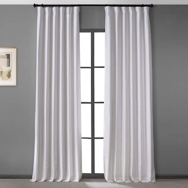 One Pair Of INTERIORS Halo Slub Effect Heavy Eyelet Lined Curtains 