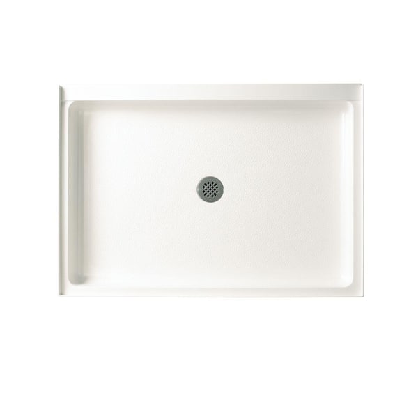 Swan Veritek 34 in. x 48 in. Single Threshold Center Drain Shower Pan in White