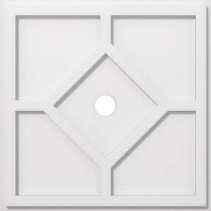 1 in. P X 7 in. C X 20 in. OD X 2 in. ID Embry Architectural Grade PVC Contemporary Ceiling Medallion