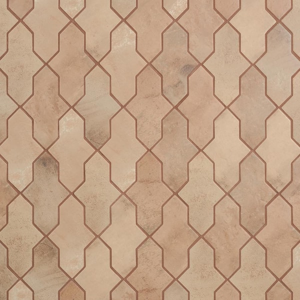 Ivy Hill Tile Tripoli Cruz Cotto Brown 4.84 in. x 8.46 in. Terracotta Look Matte Porcelain Floor and Wall Tile (5.32 sq. ft. / Case)