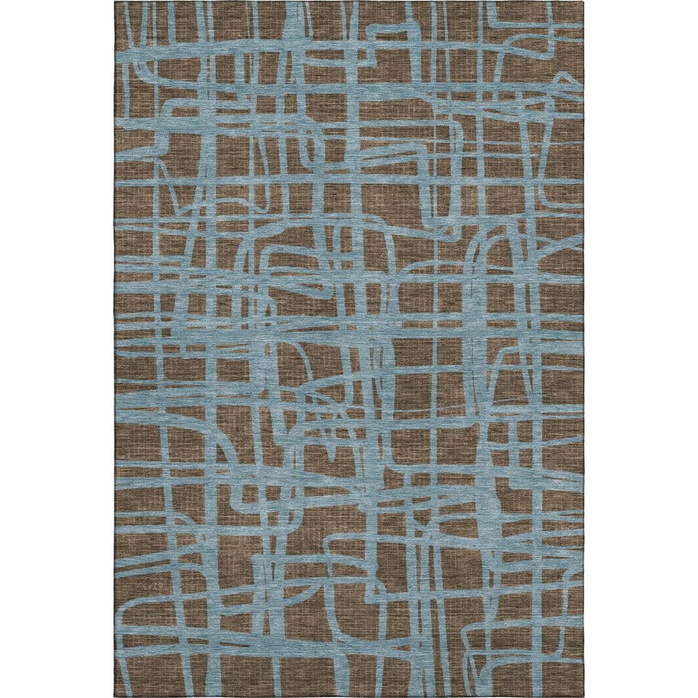 Mayfield Premium Machine Washable Abstract AMF2491 Chocolate 3 ft. x 5 ft. Area Rug price history on PriceWatchPro