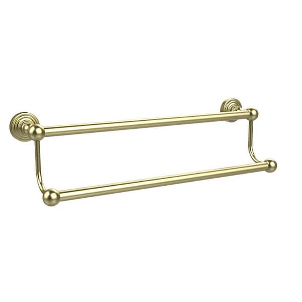 Allied Brass Waverly Place Collection 30 in. Double Towel Bar in Satin Brass